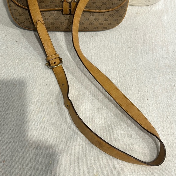 GUCCI Old Vintage Micro GG Logo Hardware Leather Mini Shoulder Bag /cros… - Picture 8 of 15
